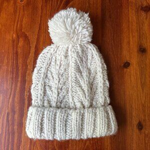 American Eagle Creme Knitted Beanie